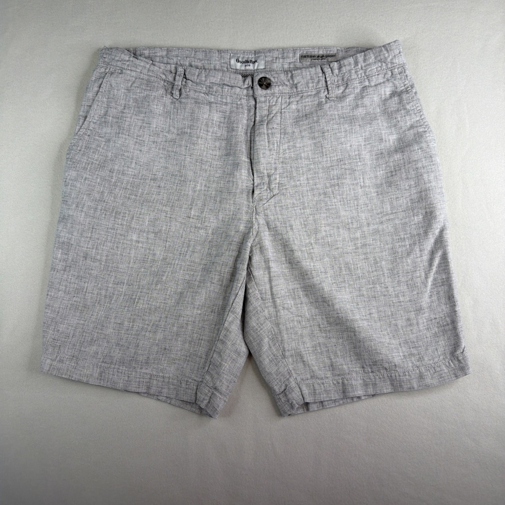 Goodfellow & Co Every Wear Shorts Men's 34 Gray Textured Casual Chino 9"